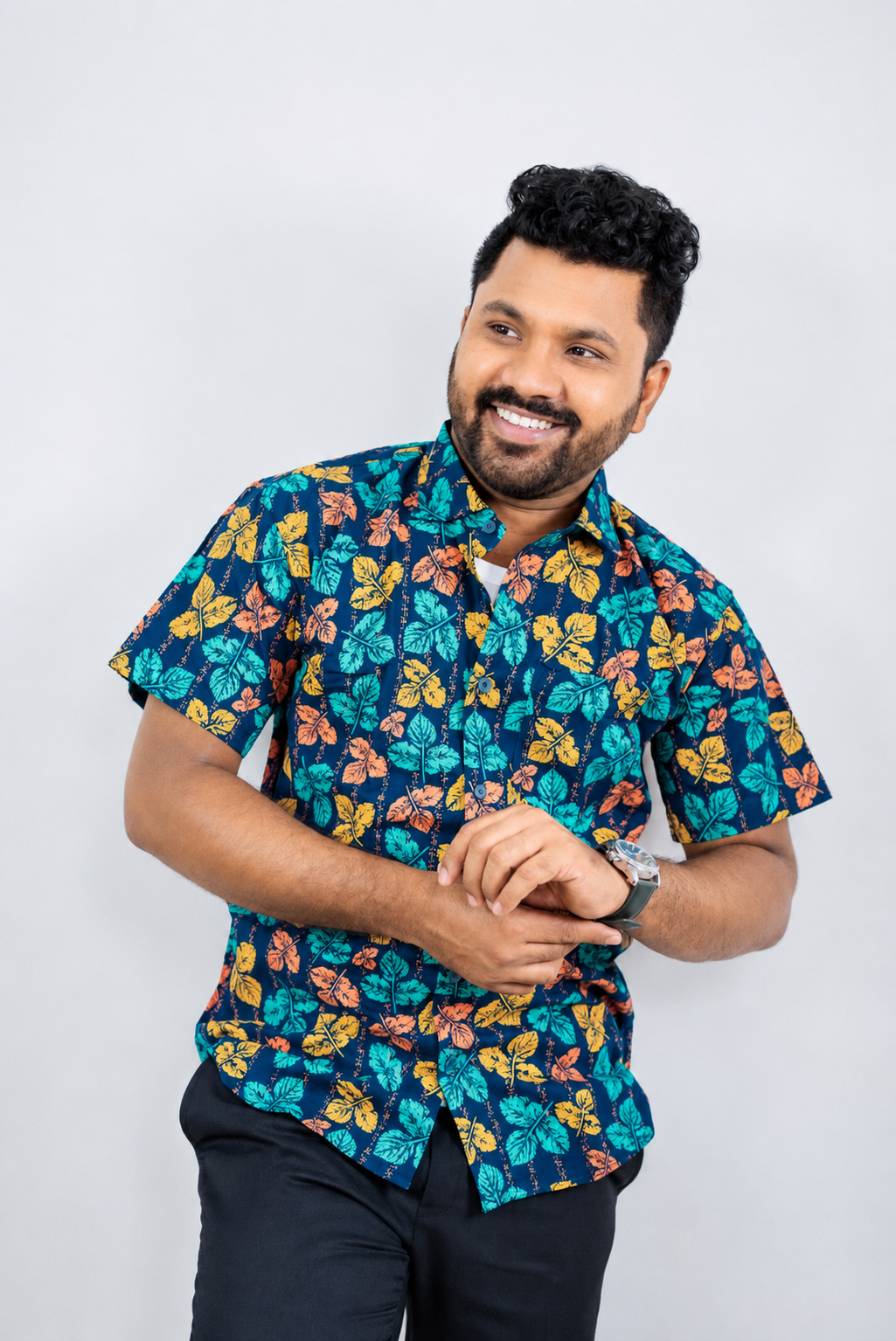 Premium Slub Cotton Half Sleeve Shirt - Image 2